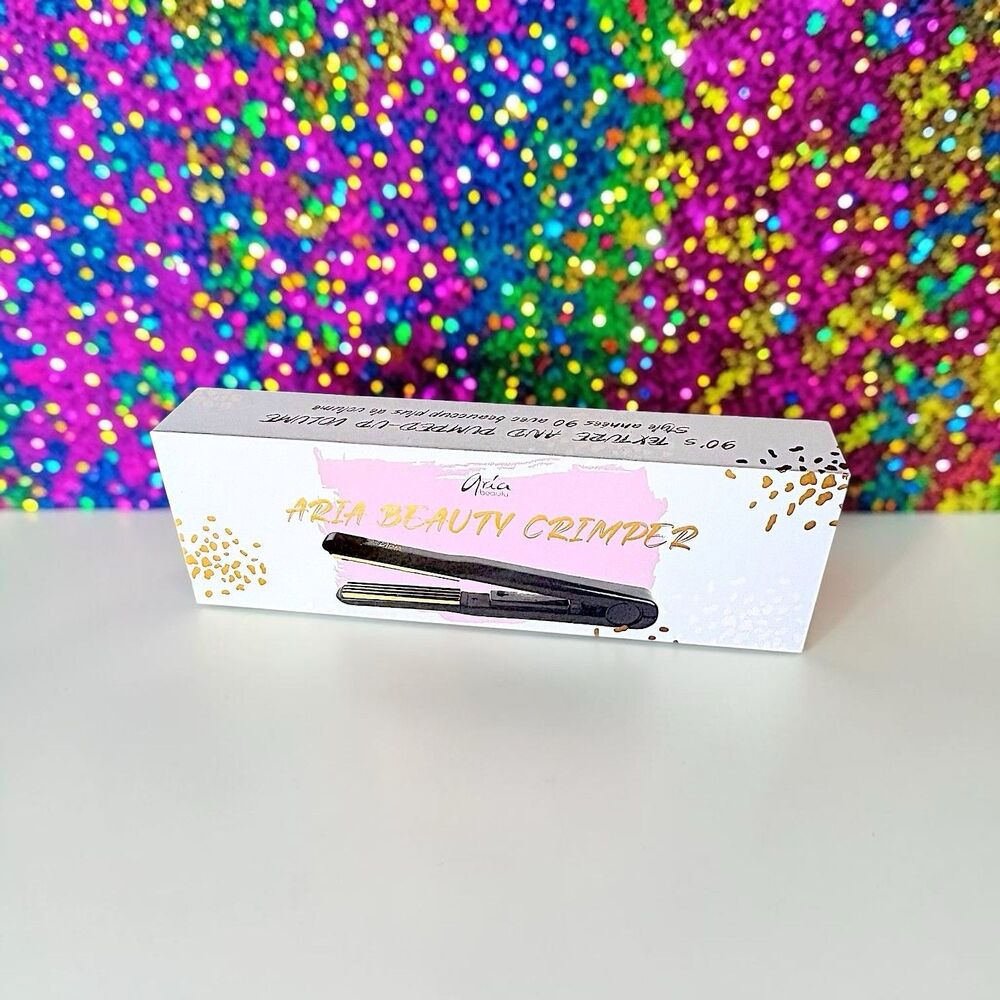 ARIA BEAUTY 1" Titanium Texturing Crimper Brand New in Box